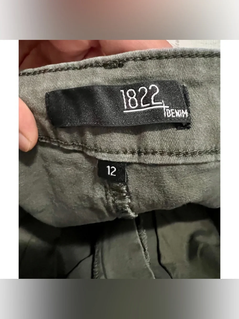 1822 Denim fern green midi cargo skirt US Women’s 12 - Picture 6 of 7